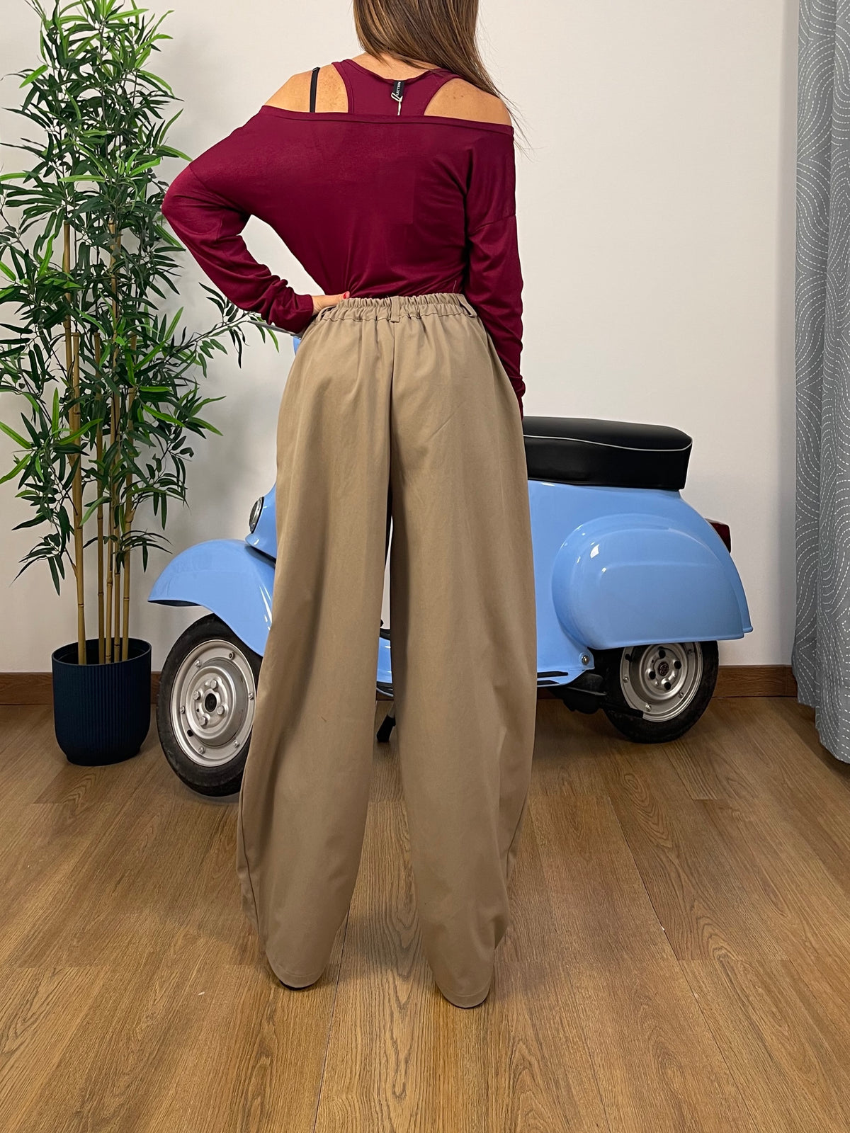 Pantalone a gamba larga - Barrel leg